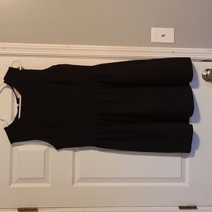 Loft Peplum Style Black Dress Size 12